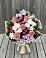 Букет цветов из: Альстромерии, Гвоздики, Розы и Хризантемы в Пестово