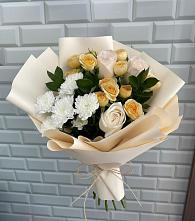 Букет цветов из:  Розы и Хризантемы в Пестово