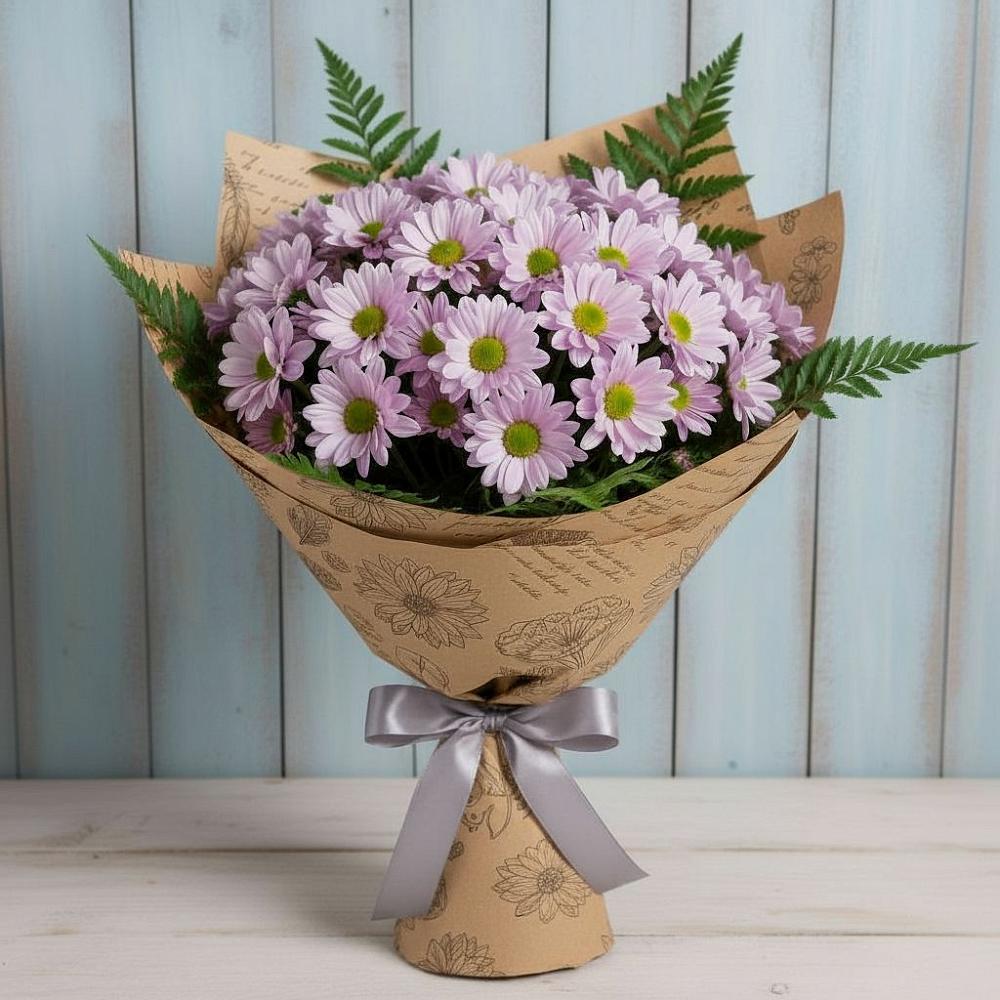 Букет цветов из: Хризантемы в Пестово