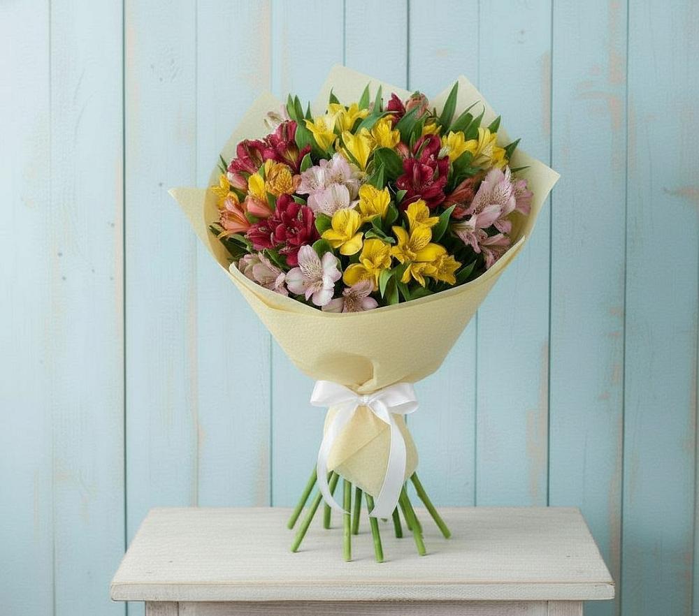 Букет цветов из: Альстромерии в Пестово