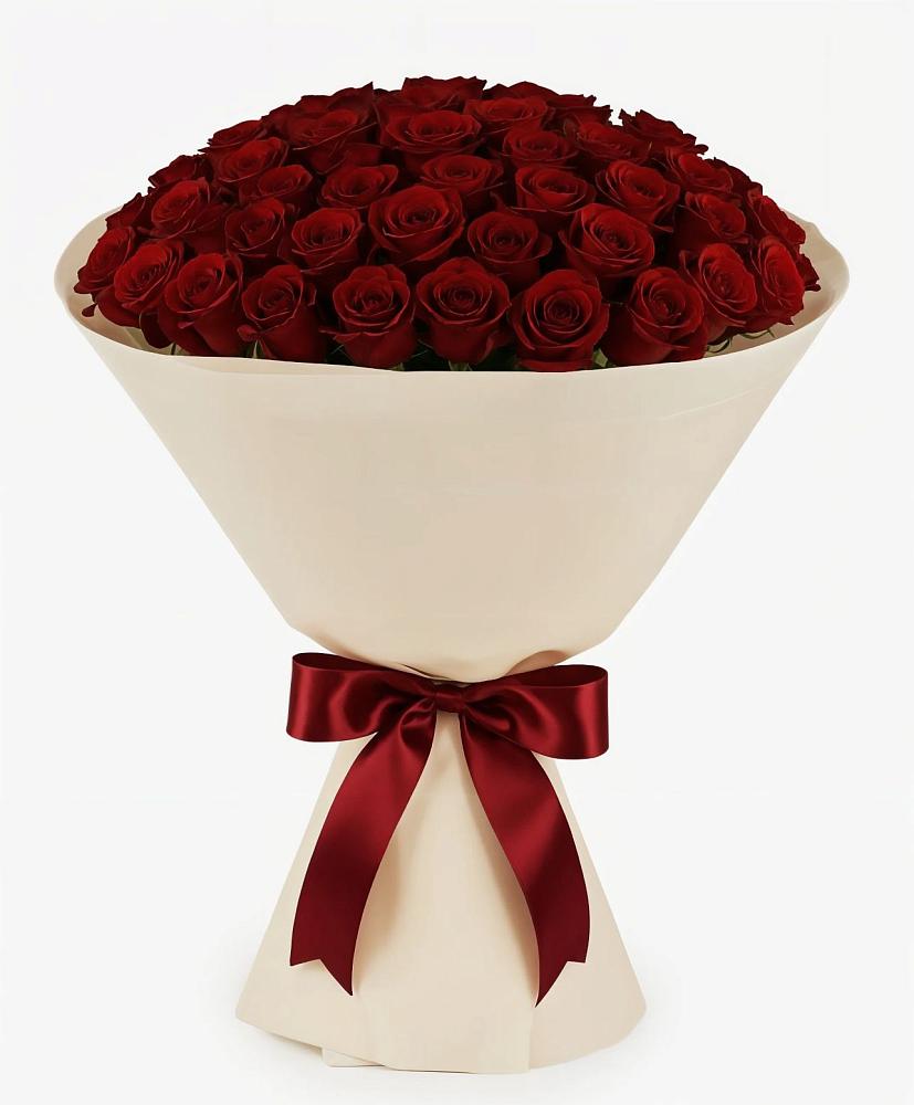 Букет 101 Бордовая роза Блэк Бакарра в Пестово