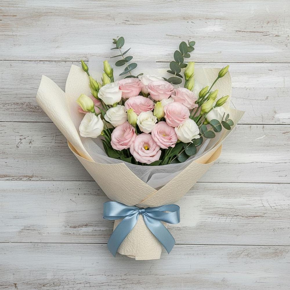 Букет цветов из: Лизиантусы в Пестово